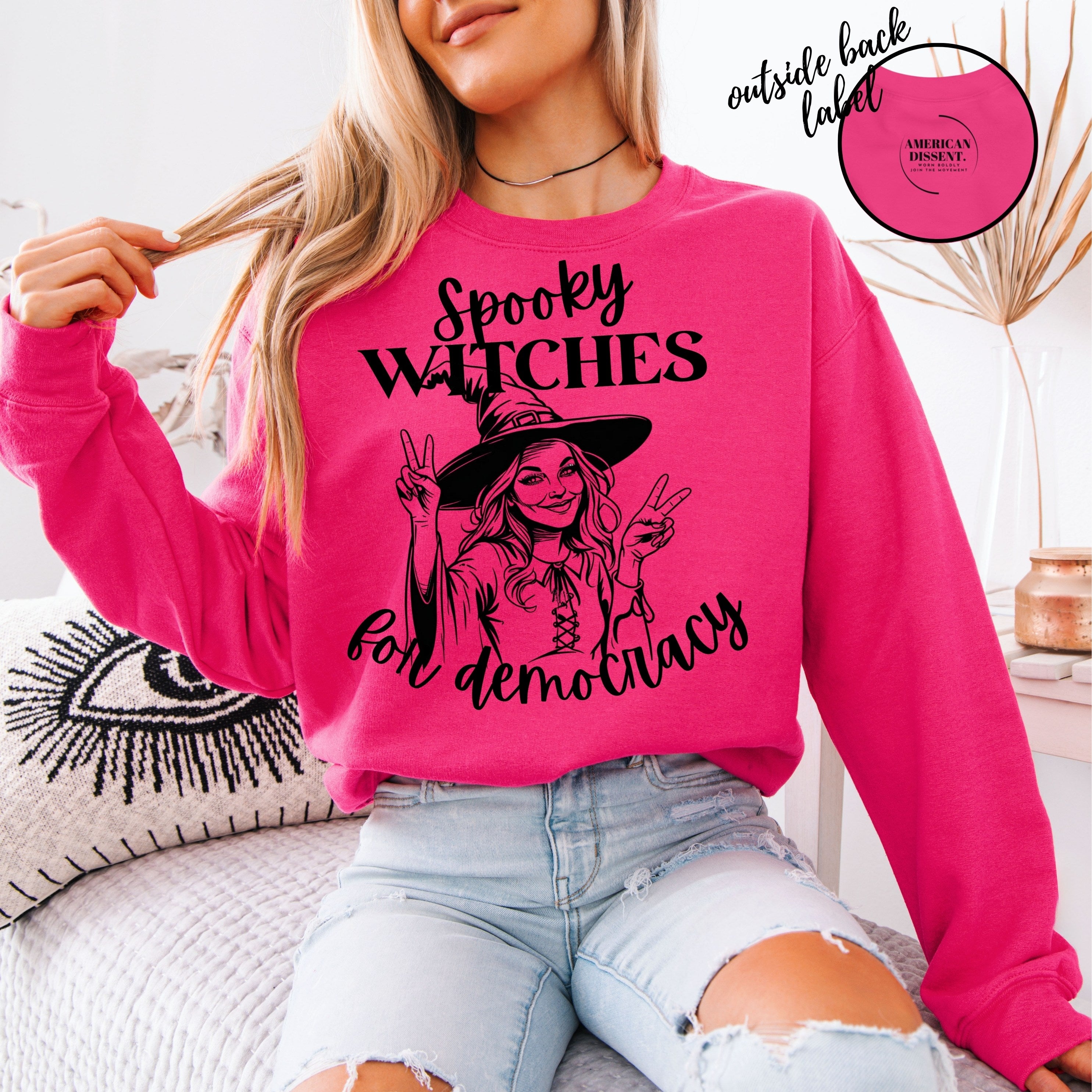 Democrat Gift: Halloween Witch Shirt for Spooky Season Sweatshirt