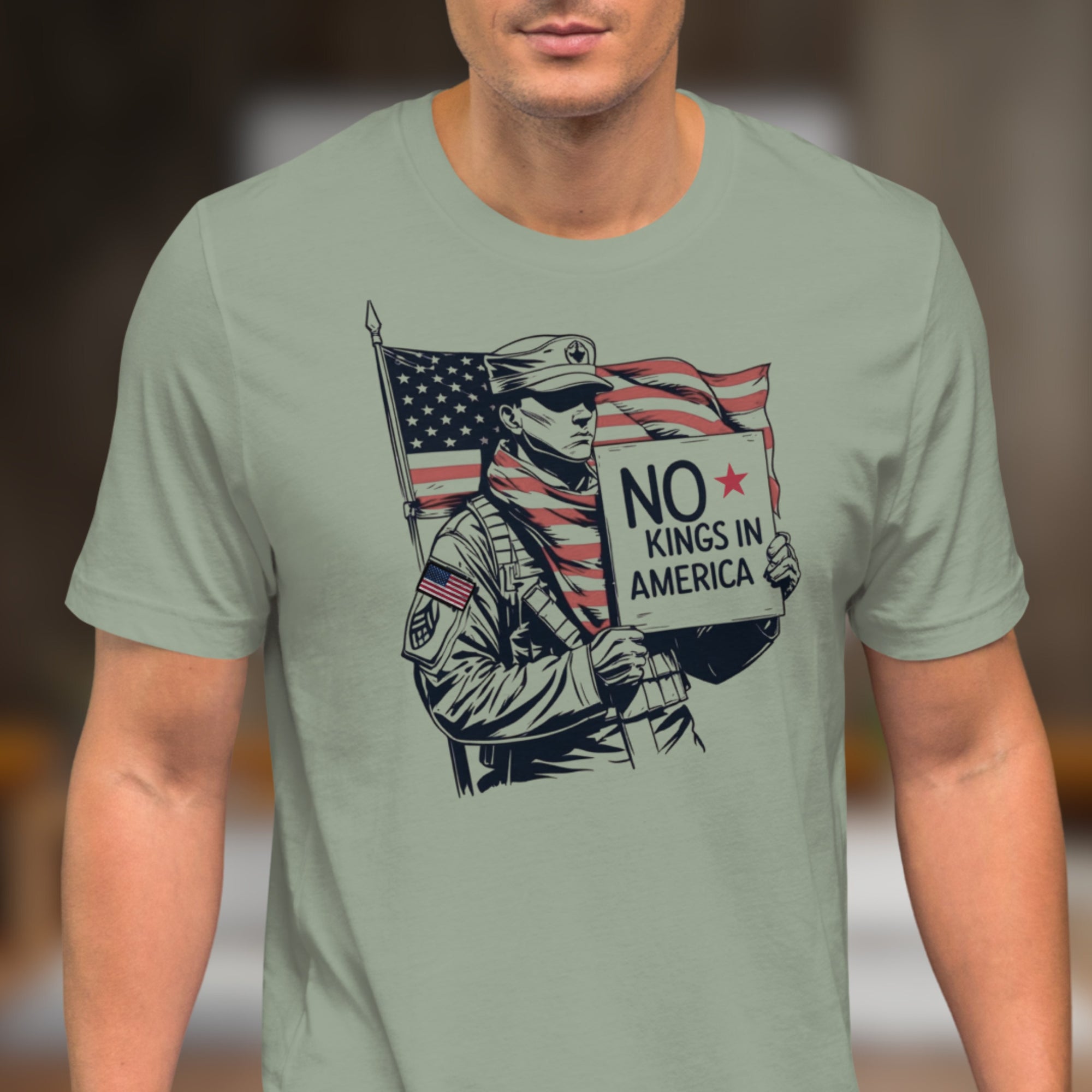 Protest Shirt - No Kings in America - Anti-Trump Tee - Freedom T-shirt