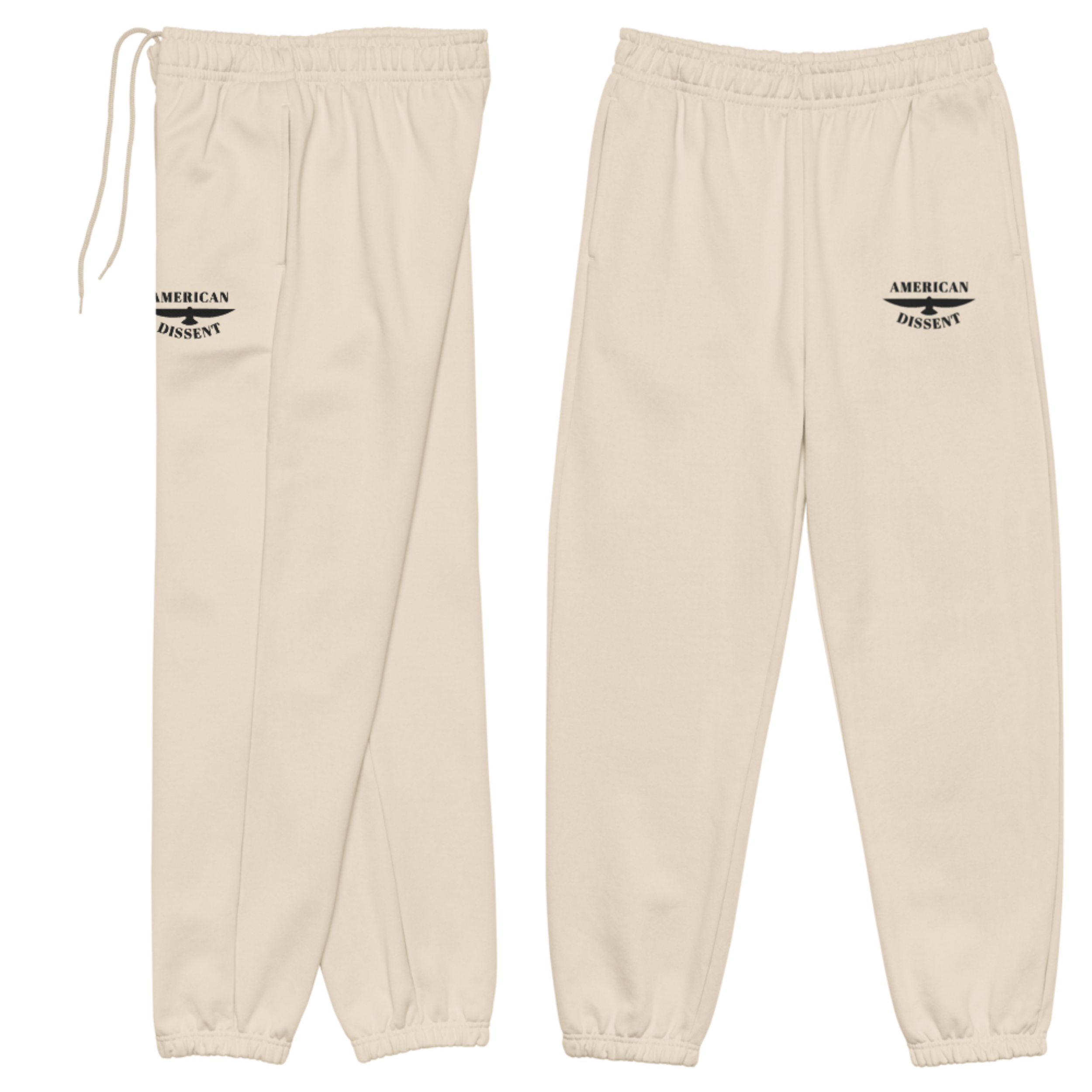 American Dissent Embroidered Sweatpants | Bella + Canvas Unisex Heavyweight Fleece | Premium Activist Loungewear