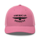 Retro Trucker Hat – “American Dissent” Embroidered | Patriotic Statement Cap | Vintage Mesh Back Hat
