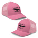 Retro Trucker Hat – “American Dissent” Embroidered | Patriotic Statement Cap | Vintage Mesh Back Hat