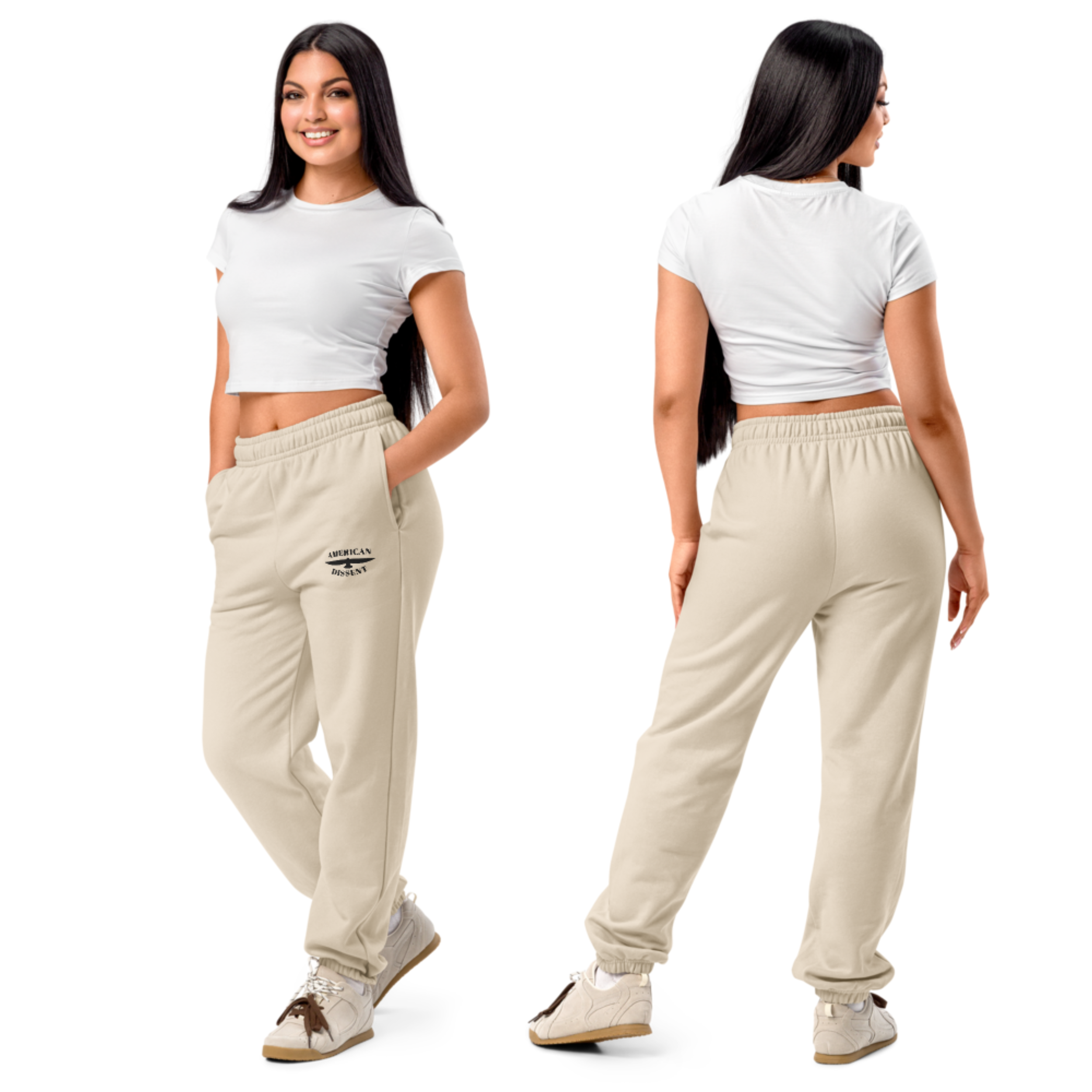 American Dissent Embroidered Sweatpants | Bella + Canvas Unisex Heavyweight Fleece | Premium Activist Loungewear