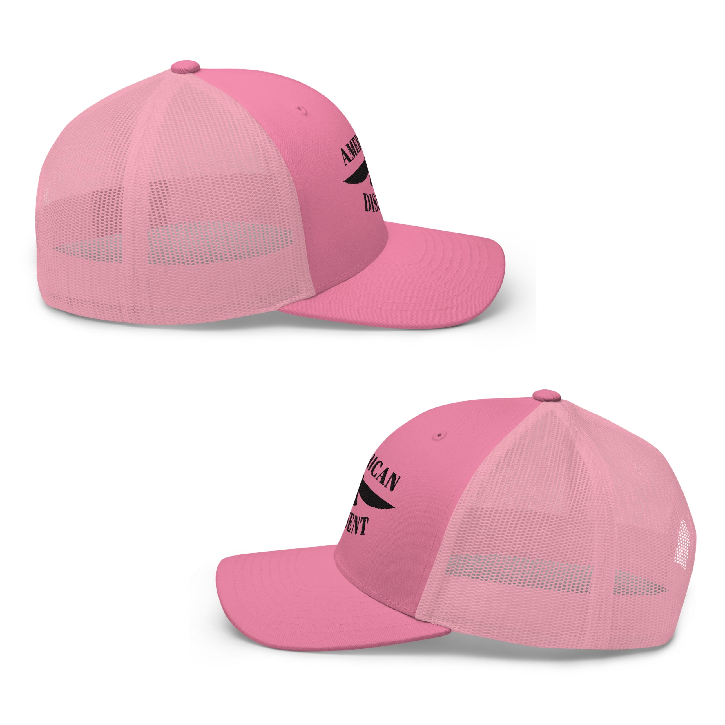 Retro Trucker Hat – “American Dissent” Embroidered | Patriotic Statement Cap | Vintage Mesh Back Hat