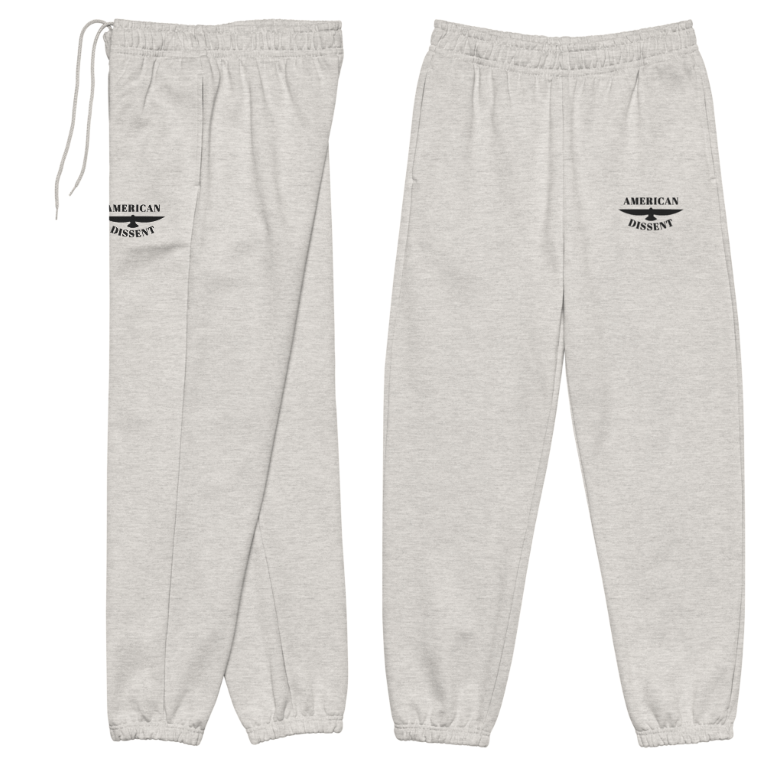 American Dissent Embroidered Sweatpants | Bella + Canvas Unisex Heavyweight Fleece | Premium Activist Loungewear