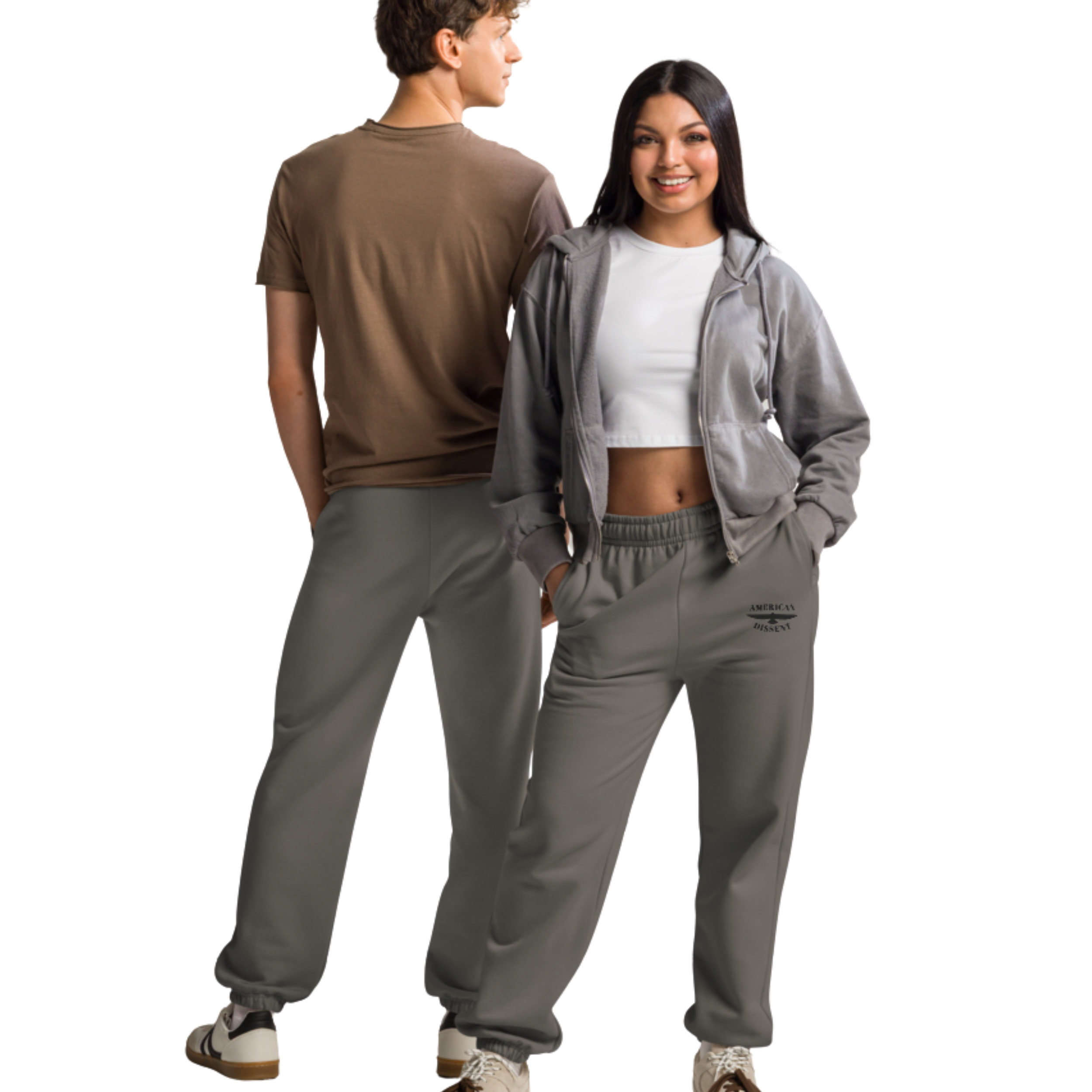 American Dissent Embroidered Sweatpants | Bella + Canvas Unisex Heavyweight Fleece | Premium Activist Loungewear