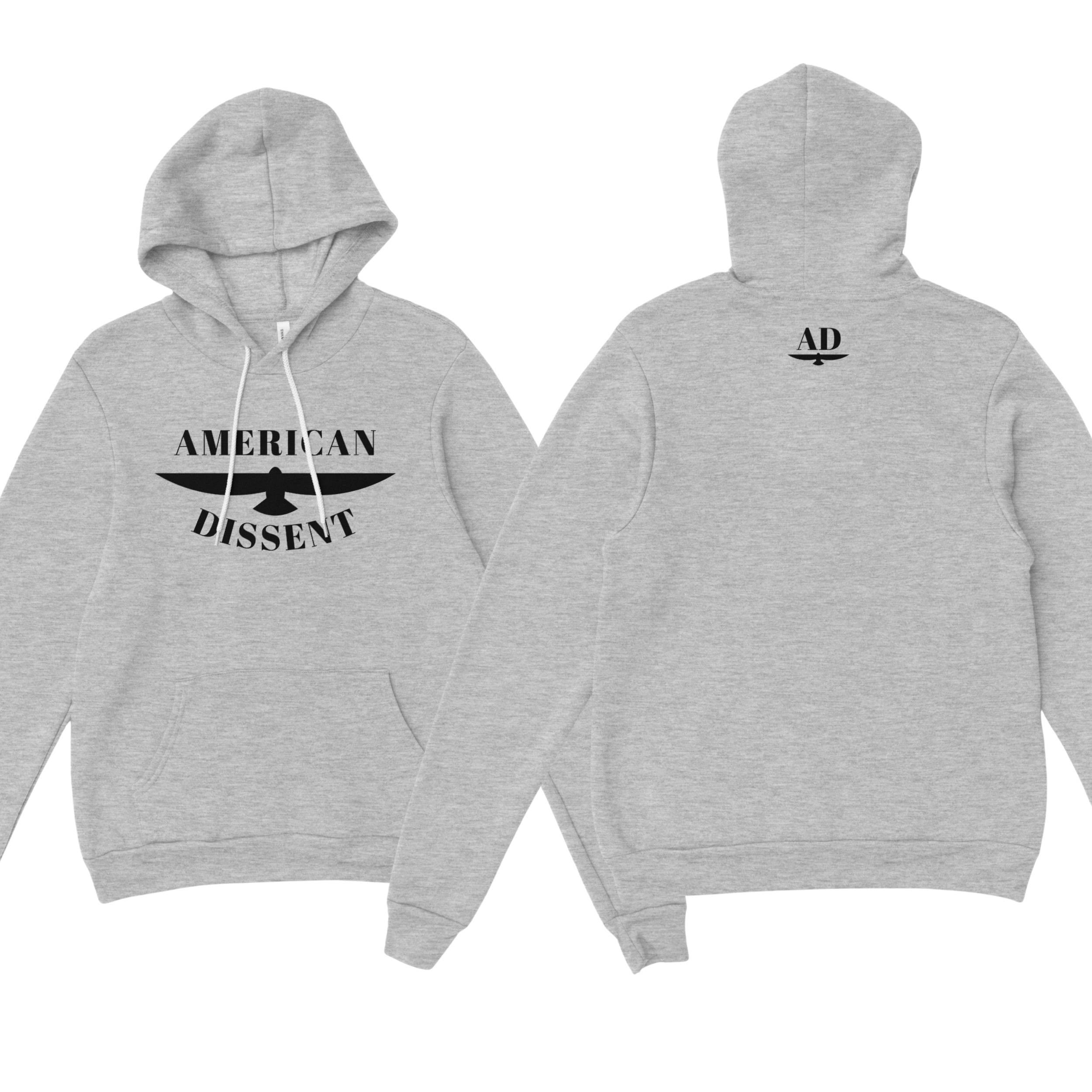 American Dissent Hoodie | Bella + Canvas Unisex Fleece Pullover | Premium Printed Activist Hoodie