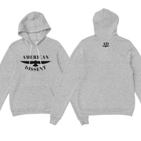 American Dissent Hoodie | Bella + Canvas Unisex Fleece Pullover | Premium Printed Activist Hoodie