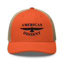 Retro Trucker Hat – “American Dissent” Embroidered | Patriotic Statement Cap | Vintage Mesh Back Hat