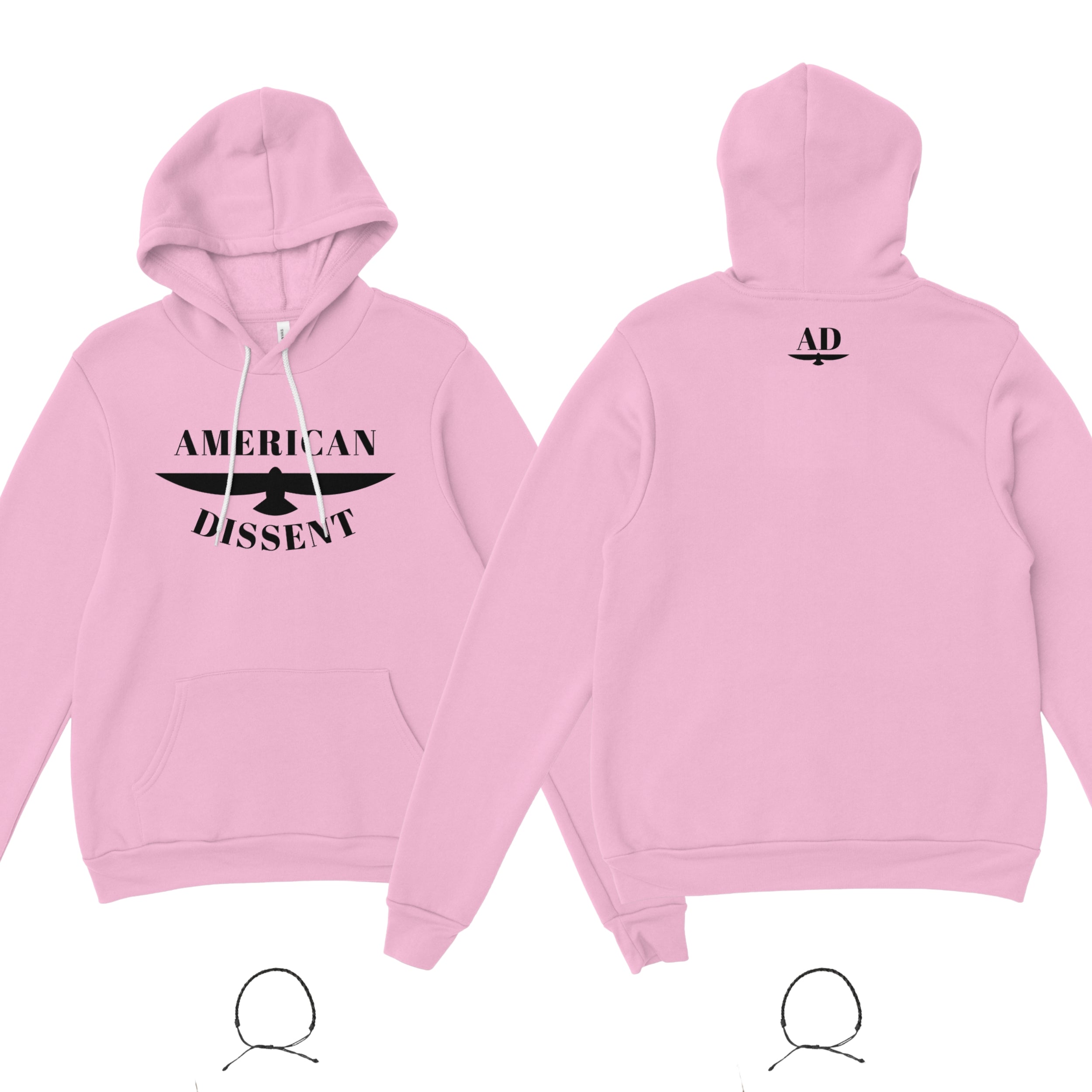 American Dissent Hoodie | Bella + Canvas Unisex Fleece Pullover | Premium Printed Activist Hoodie