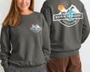 Born to Dissent Ski Graphic Sweatshirt – Activist Streetwear for Rebels, Unisex garment-dyed fleece crewneck sweatshirt