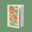 Hardcover Floral Journal – “Rebellion: A Civic Duty” | Inspirational Notebook | Aesthetic Writing Journal | Daily Planner | Gift for Writers & Creatives