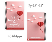 Keep the Immigrants, Deport the Racists Notebook – Progressive Journal for Activists, Anti‑Racism Quote Notebook, Social Justice Stationery, Equality Gift