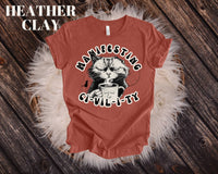 Funny Cat Mom Tee for Coffee Lovers - Sarcastic Liberal Shirt with Hilarious Quote