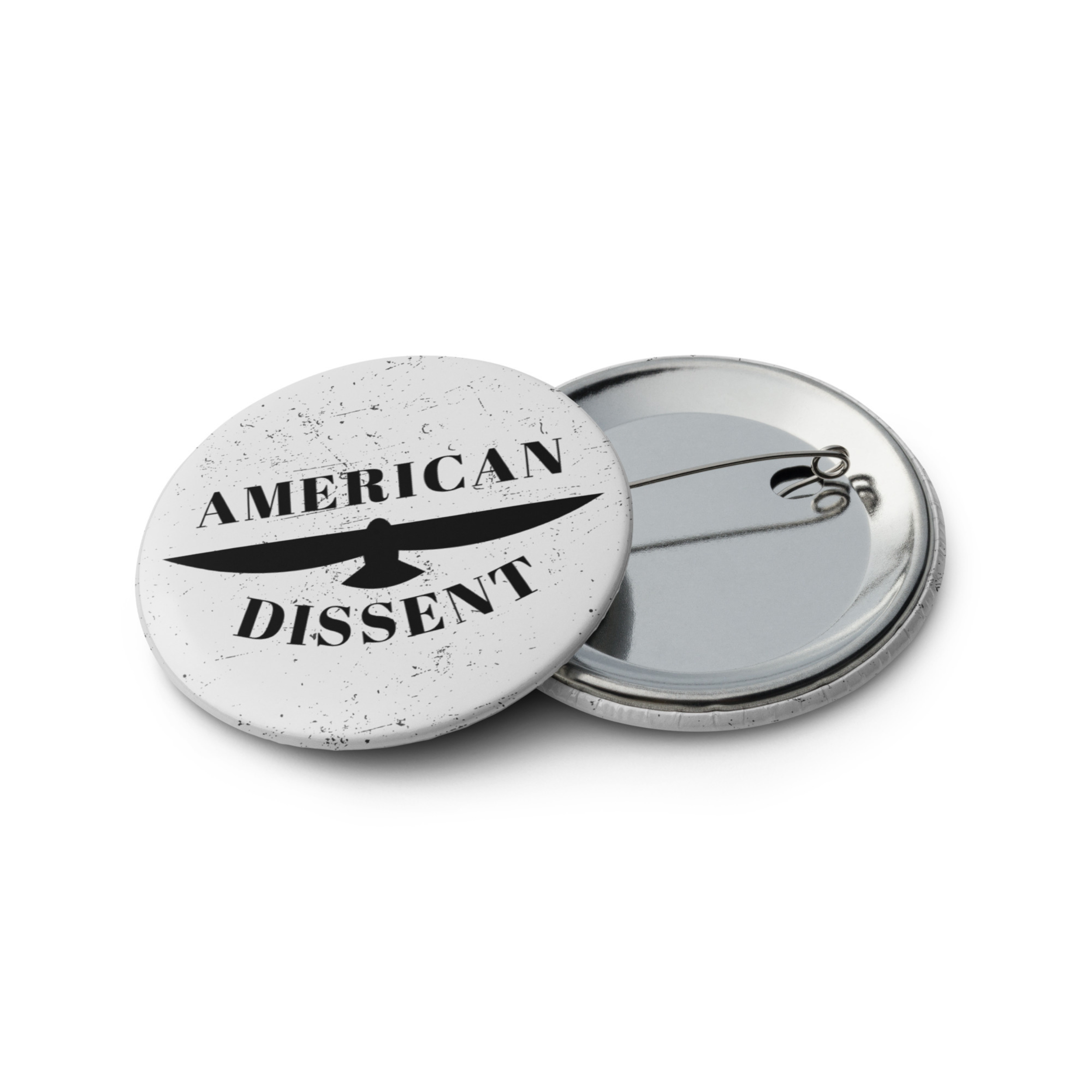 American Dissent Pin Button Set (5‑Pack) – Patriotic Political Activist Pins for Jackets, Backpacks & Hats | Free Speech Statement Buttons | Protest & Civil Liberties Accessories