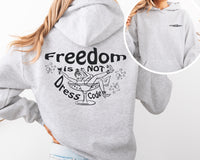 Freedom Is Not a Dress Code Hoodie – Feminist Protest Art | Surreal Unisex Statement Sweatshirt - Feminist Gift