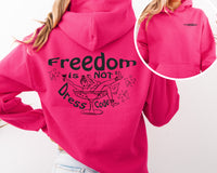 Freedom Is Not a Dress Code Hoodie – Feminist Protest Art | Surreal Unisex Statement Sweatshirt - Feminist Gift