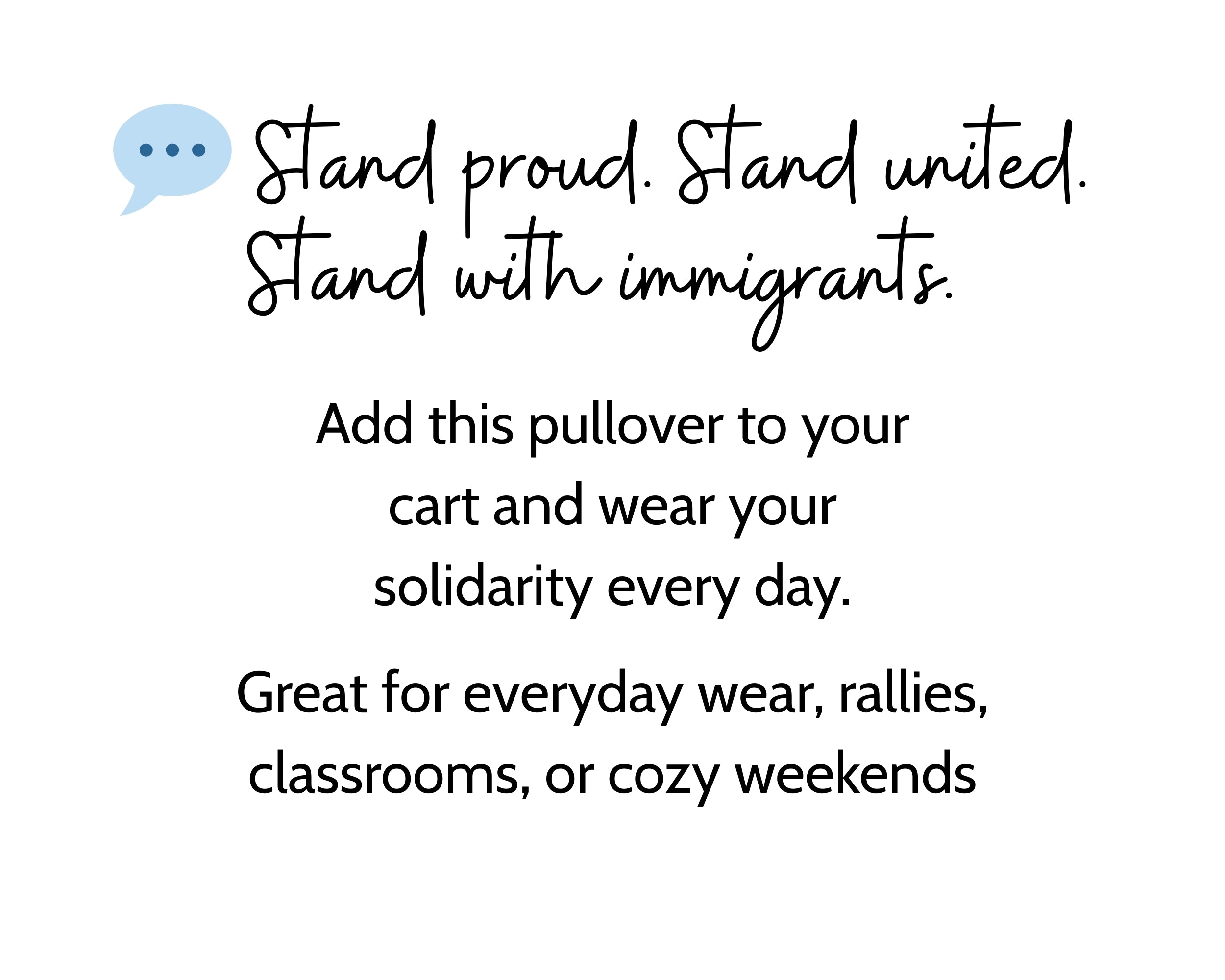 I Stand With Immigrants Lightweight Quarter Zip Pullover – Pro‑Immigrant Activist Apparel, Social Justice Sweatshirt, Equality Clothing, Progressive Gift