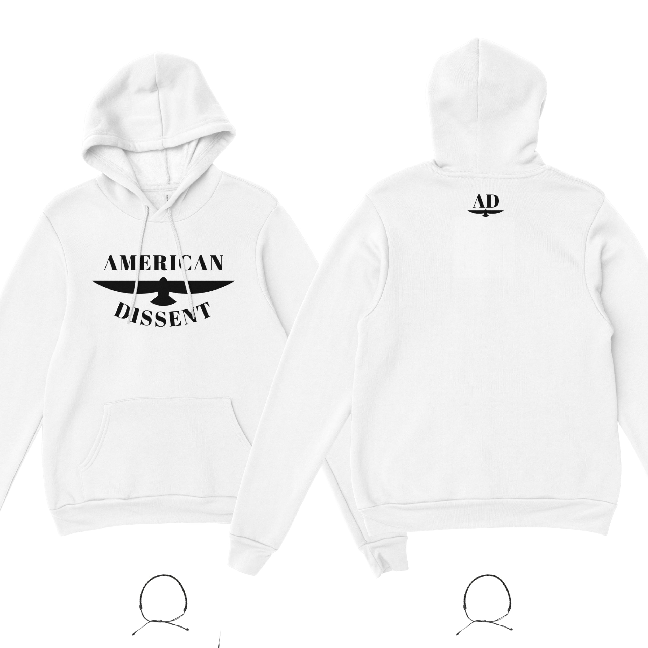 American Dissent Hoodie | Bella + Canvas Unisex Fleece Pullover | Premium Printed Activist Hoodie