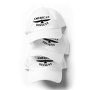 Classic Dad Hat – “American Dissent” Embroidered Front + AD Icon Back | Patriotic Statement Cap | Minimalist Activist Hat