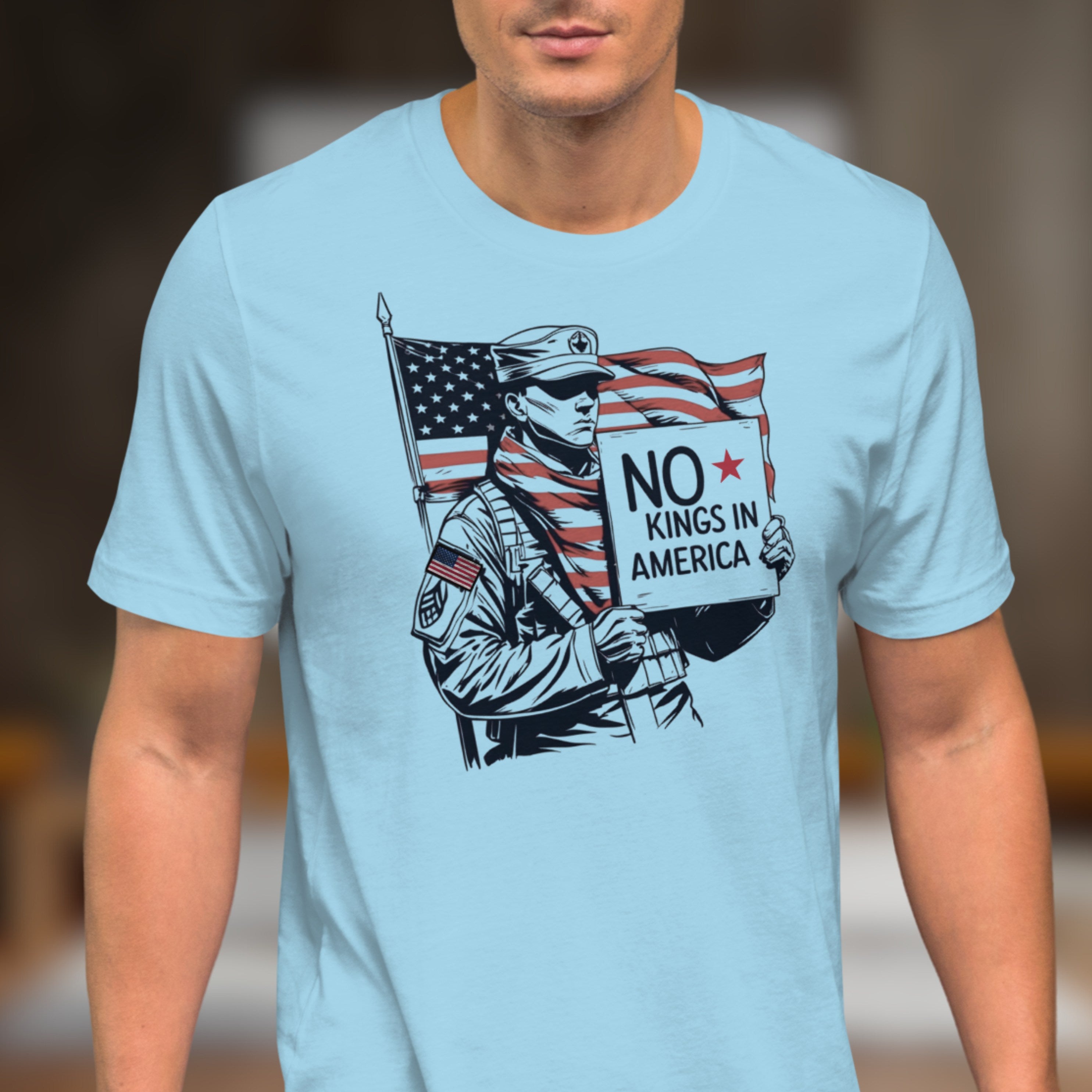 Protest Shirt - No Kings in America - Anti-Trump Tee - Freedom T-shirt