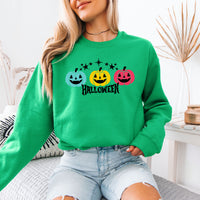 Fun Halloween Shirt - Pumpkin Design Sweatshirt for October Festivities