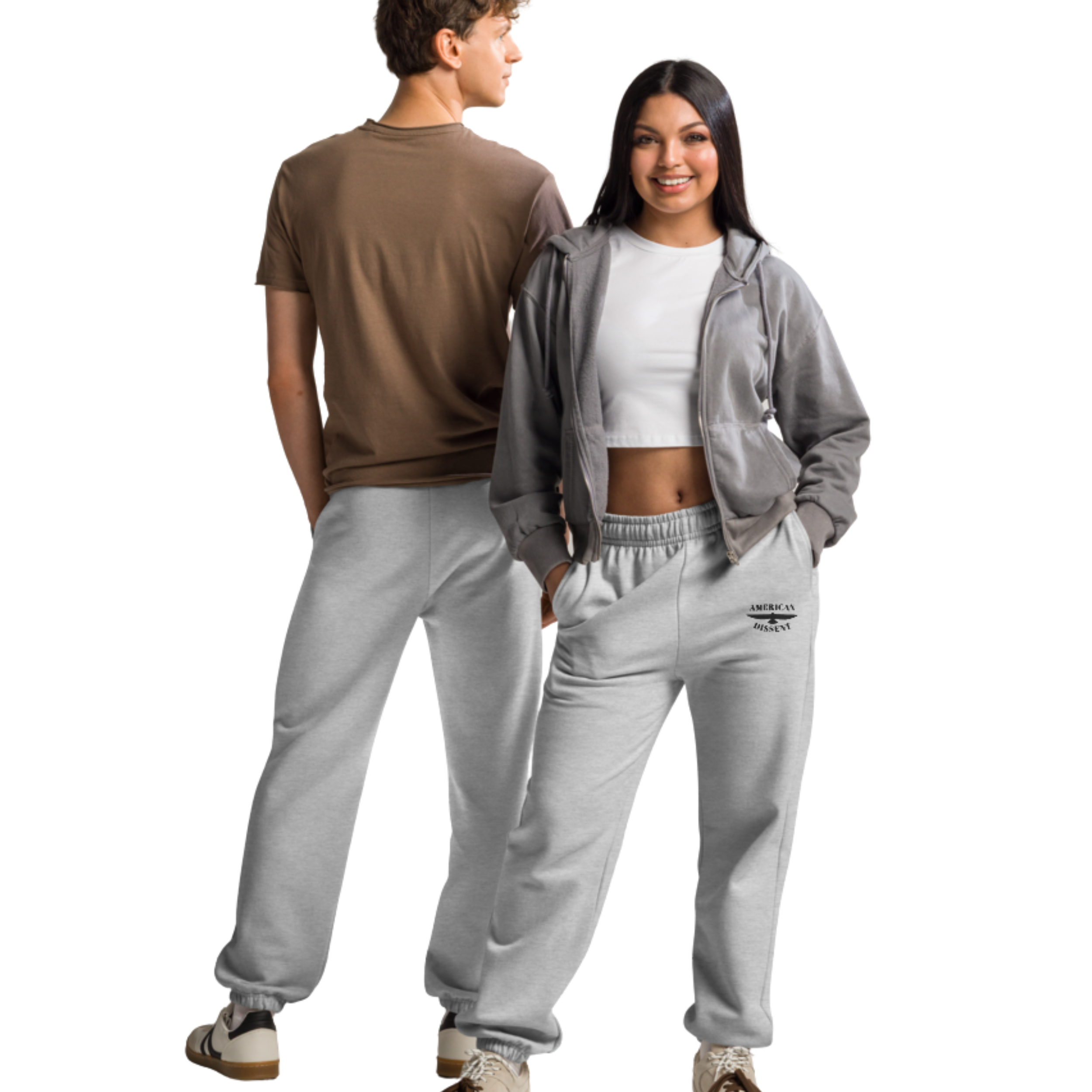 American Dissent Embroidered Sweatpants | Bella + Canvas Unisex Heavyweight Fleece | Premium Activist Loungewear
