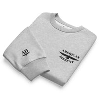 Bella + Canvas Unisex Oversized Heavyweight Sweatshirt – “American Dissent” Embroidered Crewneck | Premium Streetwear | Political Statement Apparel