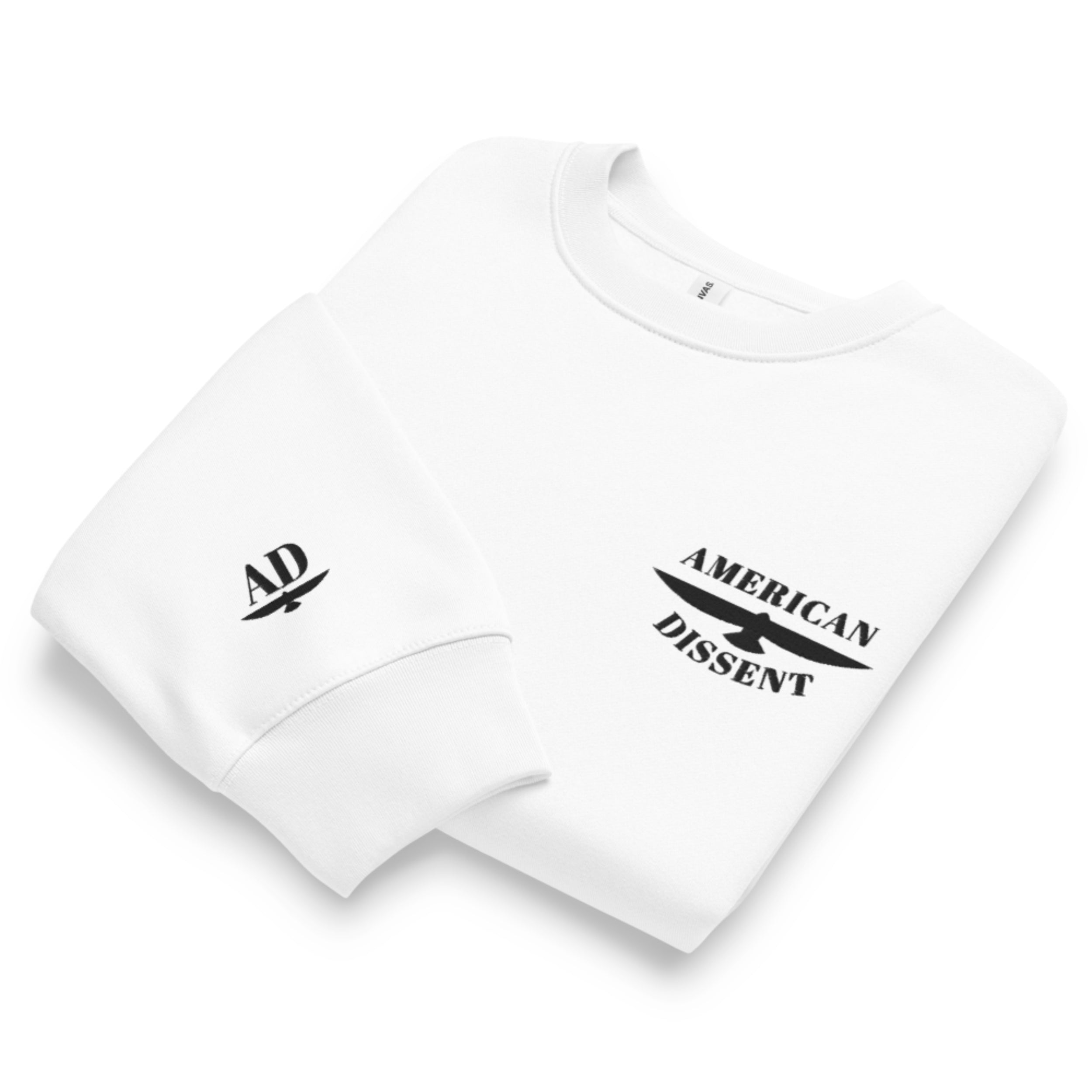 Bella + Canvas Unisex Oversized Heavyweight Sweatshirt – “American Dissent” Embroidered Crewneck | Premium Streetwear | Political Statement Apparel