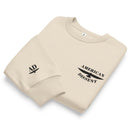 Bella + Canvas Unisex Oversized Heavyweight Sweatshirt – “American Dissent” Embroidered Crewneck | Premium Streetwear | Political Statement Apparel