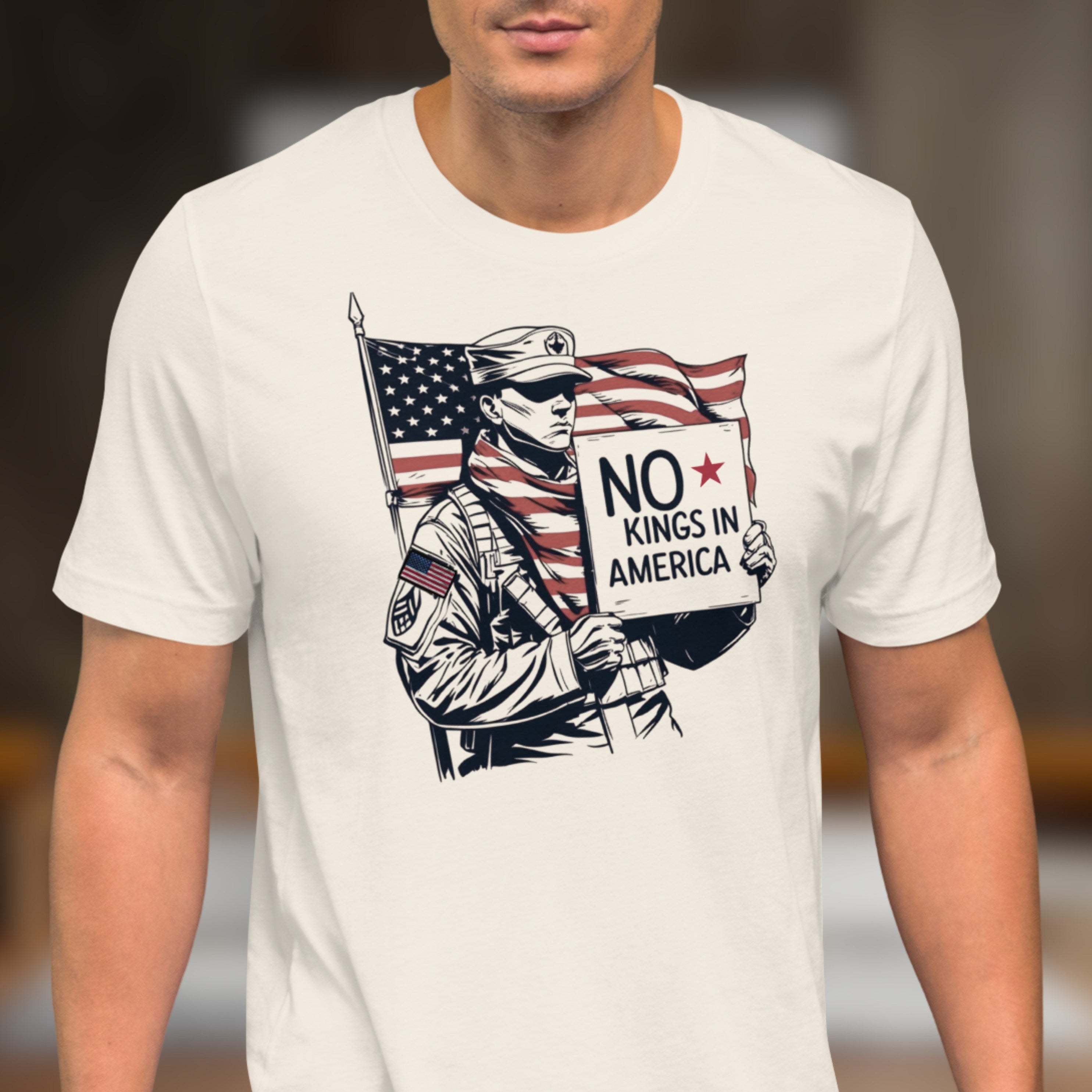 Protest Shirt - No Kings in America - Anti-Trump Tee - Freedom T-shirt