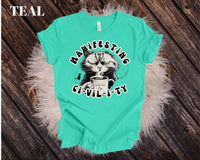 Funny Cat Mom Tee for Coffee Lovers - Sarcastic Liberal Shirt with Hilarious Quote