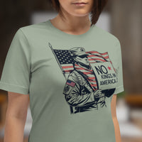Protest Shirt - No Kings in America - Anti-Trump Tee - Freedom T-shirt
