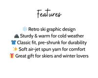 Born to Dissent Ski Graphic Sweatshirt – Activist Streetwear for Rebels, Unisex garment-dyed fleece crewneck sweatshirt