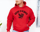 Dissent Is Patriotic Hoodie – Black Crow Graphic | Protest Apparel | Unisex Statement Sweatshirt