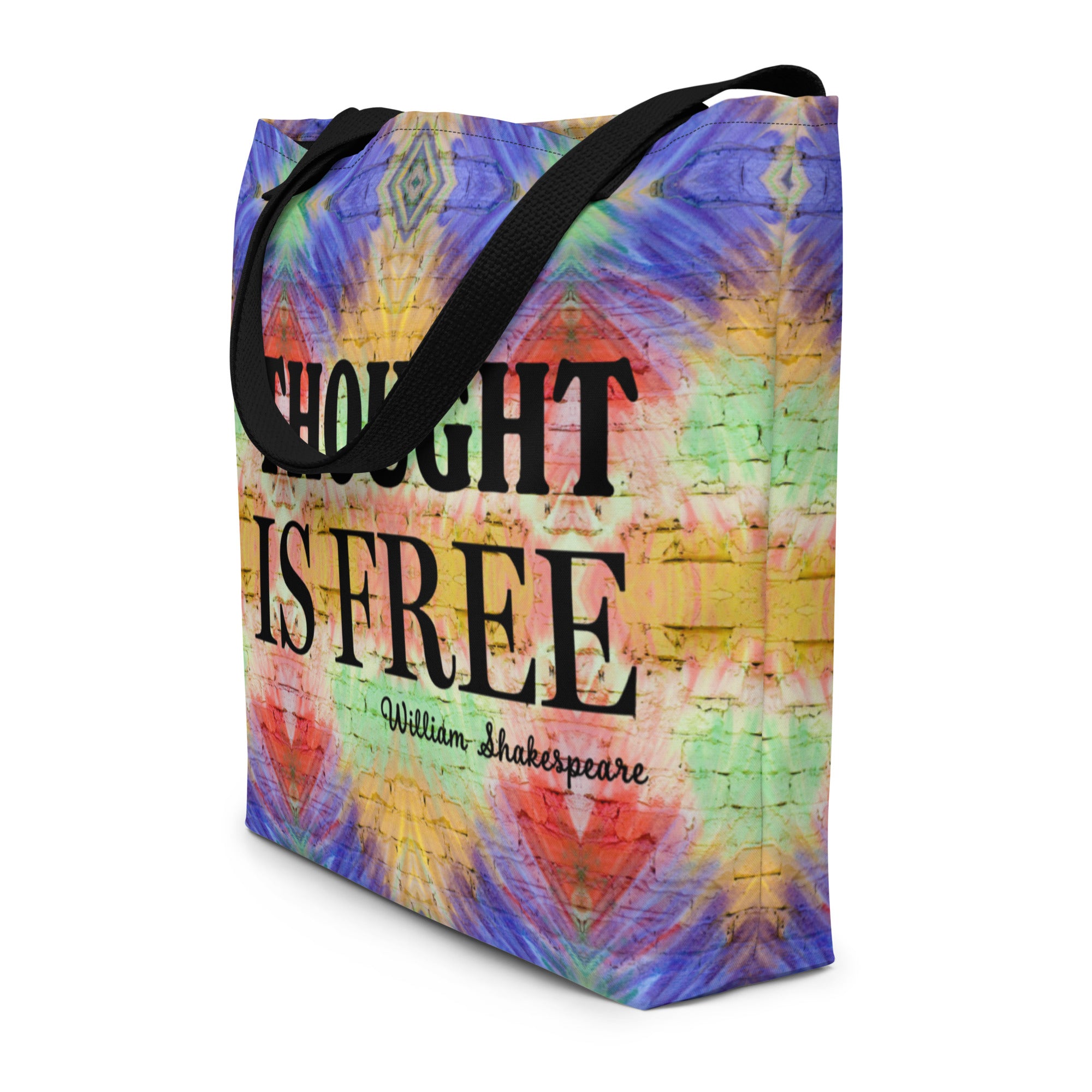 Shakespeare Quote Tote Bag - Thought is Free - Inspirational Motivational Gift