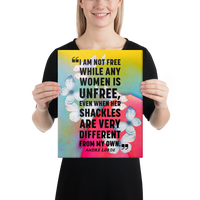 Audre Lorde Quote Wall Art - Feminist Art Print for Social Justice Advocates