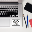 "Vasectomies Prevent Abortion – Pro-Choice Vinyl Sticker for Reproductive Rights Activists