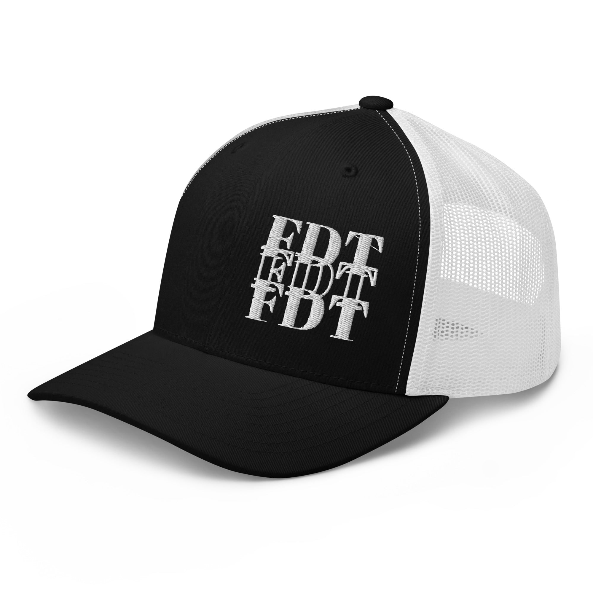 Fuck Donald Trump Embroidered Trucker Hat - Snap Back FDT Anti-Trump Cap