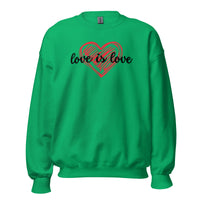 Love is Love Sweatshirt - Heart Shirt Pride - Valentines Day Gift - Minimalist Love Design