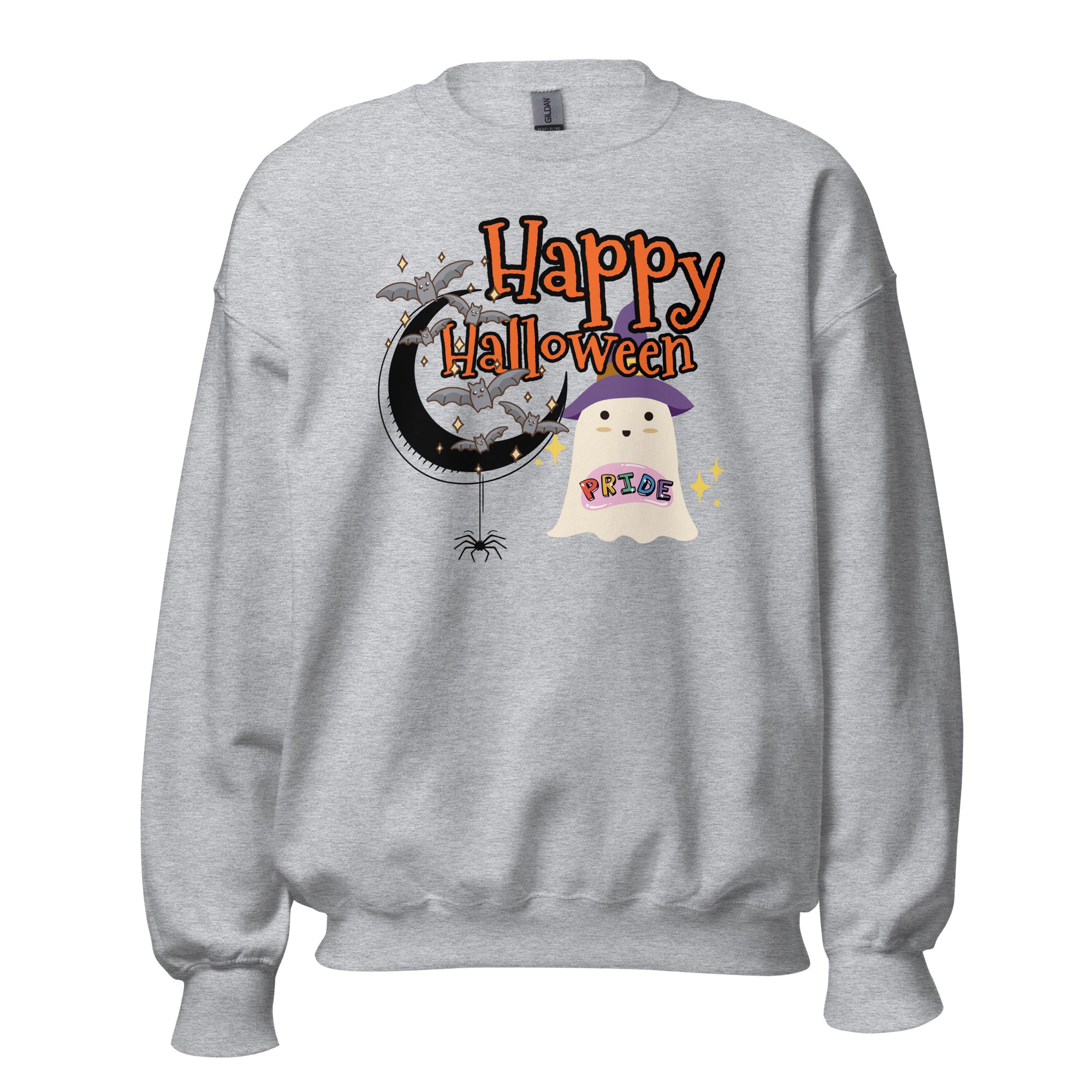 Happy Halloween Pride Sweatshirt - Ghostly Spooky Season Top