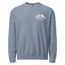 Born to Dissent Ski Graphic Sweatshirt – Activist Streetwear for Rebels, Unisex garment-dyed fleece crewneck sweatshirt