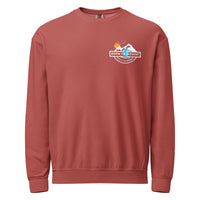 Born to Dissent Ski Graphic Sweatshirt – Activist Streetwear for Rebels, Unisex garment-dyed fleece crewneck sweatshirt