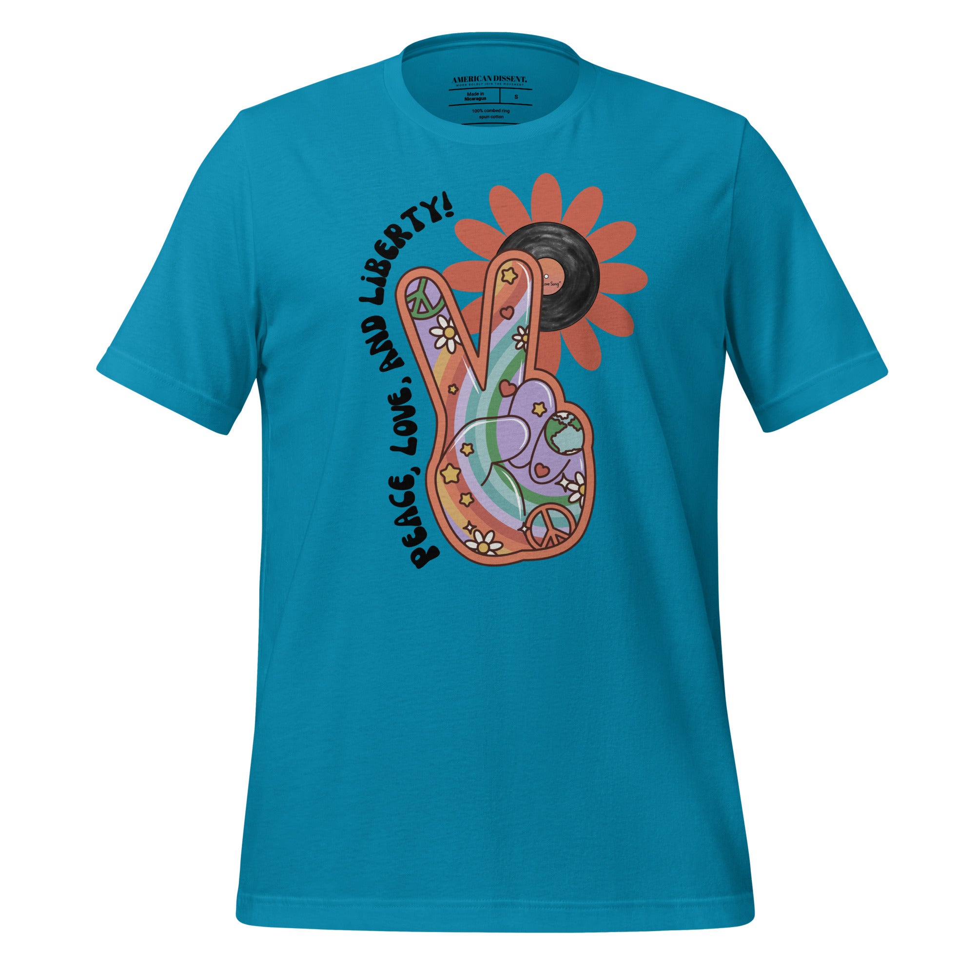 LGBTQ Pride Shirt - Peace Love Liberty Equality Tee