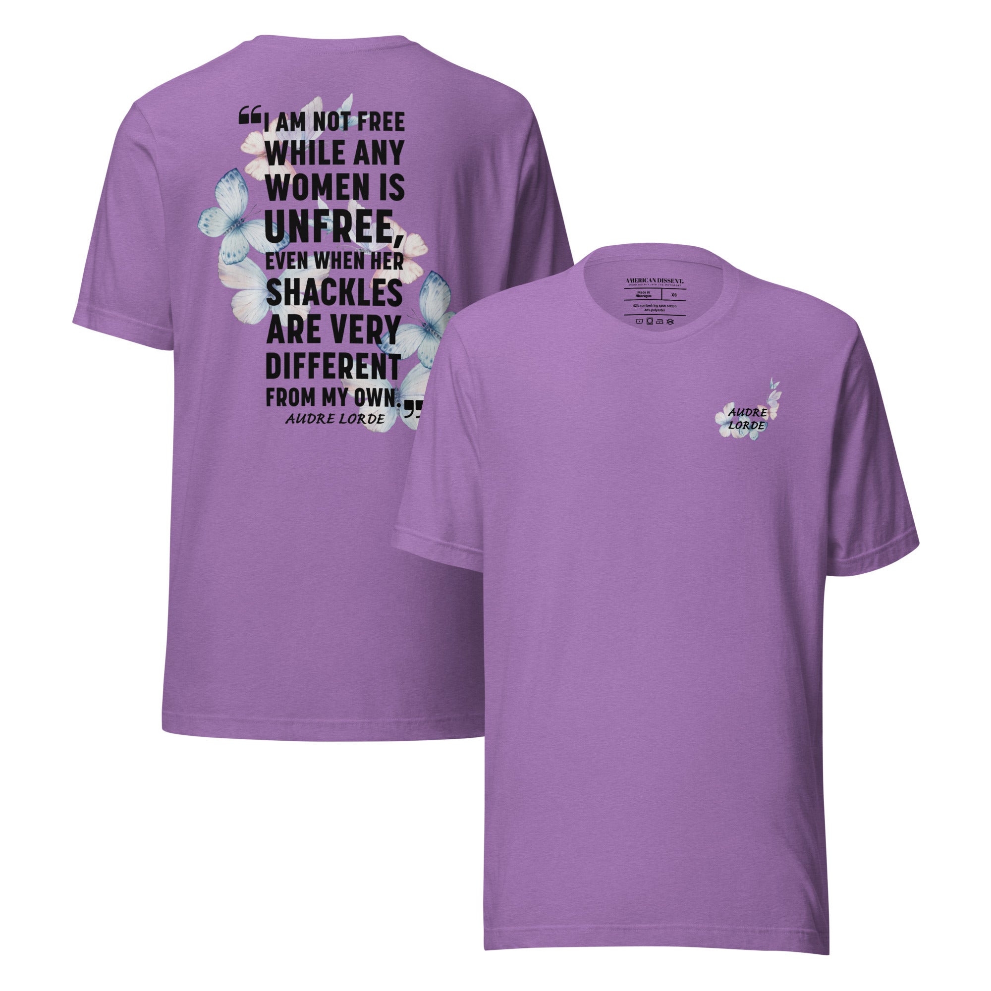 Audre Lorde Quote Shirt - Feminist Black History Political Tee.
